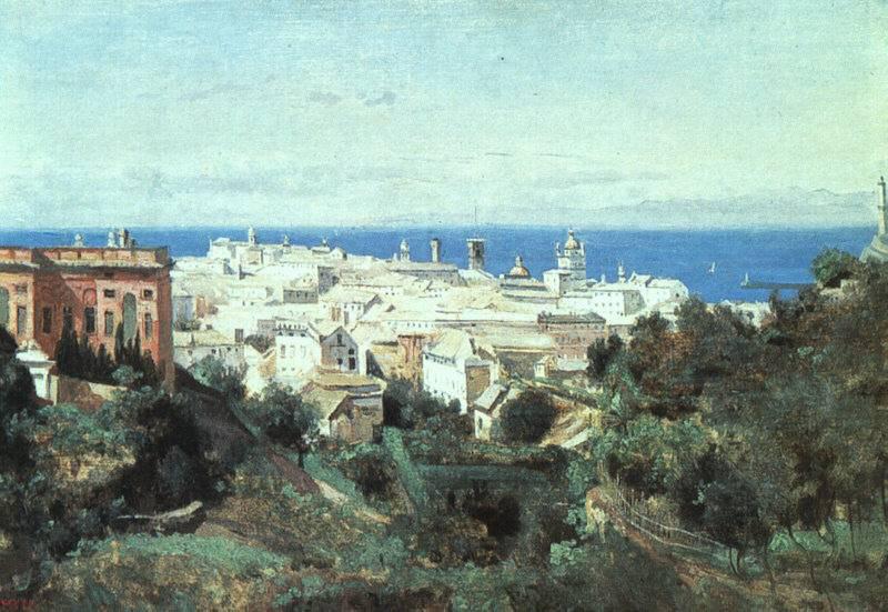 Jean-Baptiste Camille Corot View of Genoa oil painting image